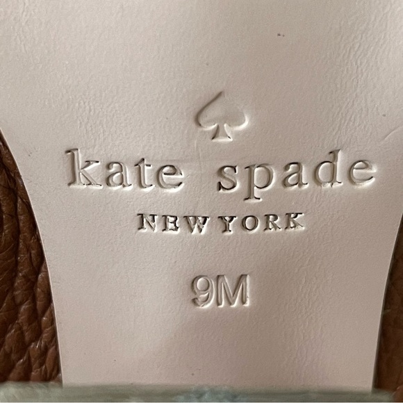 Kate Spade New York Felda Brown Leather Crisscross Mule Sandal Size 9m - Picture 9 of 12